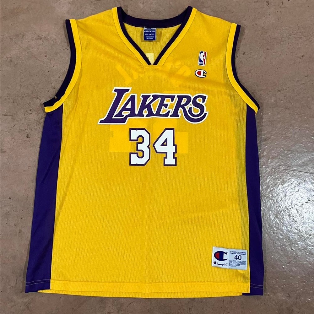 Vintage 90s‎ Shaquille O’Neal Los Angeles Lakers Champion NBA Jersey